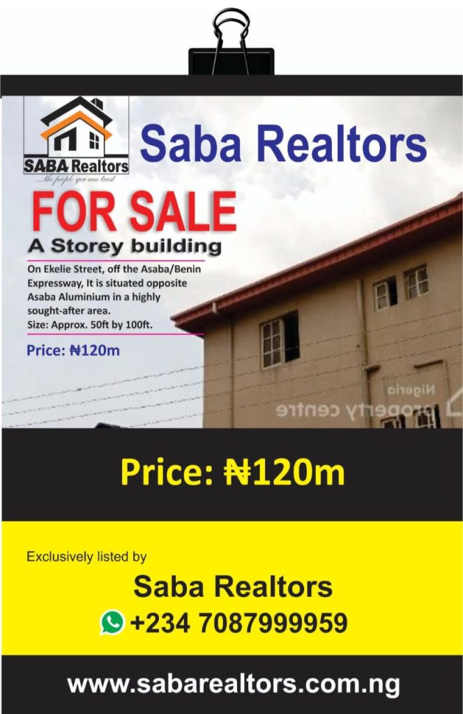 A Storey building For Sale